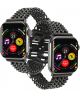 Apple Watch Bandje - 1-9/SE 41MM/40MM/38MM - Gevlochten - Stalen - Zwart
