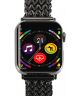 Apple Watch Bandje - 1-9/SE 41MM/40MM/38MM - Gevlochten - Stalen - Zwart