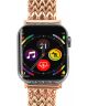 Apple Watch Bandje - 1-9/SE/Ultra 49MM/45MM/44MM/42MM - Stalen - Roze Goud