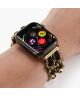 Apple Watch Bandje - 1-9/SE 41MM/40MM/38MM - Gevlochten - RVS - Goud Zwart
