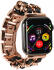 Apple Watch Bandje - 1-10/SE/Ultra - 49/46/45/44/42MM - RVS - Roze Zwart afbeelding 5