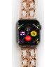 Apple Watch Bandje - 1-9/SE/Ultra 49MM/45MM/44MM/42MM - RVS - Roze Wit