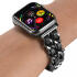 Apple Watch Bandje - 1-10/SE/Ultra - 49/46/45/44/42MM - RVS - Zwart Grijs afbeelding 3