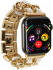 Apple Watch Bandje - 1-10/SE/Ultra - 49/46/45/44/42MM - RVS - Goud Wit afbeelding 5