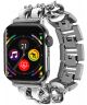 Apple Watch Bandje - 1-9/SE/Ultra 49MM/45MM/44MM/42MM - Gevlochten RVS - Wit