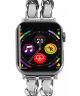 Apple Watch Bandje - 1-9/SE/Ultra 49MM/45MM/44MM/42MM - Gevlochten RVS - Wit