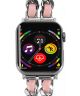 Apple Watch Bandje - 1-9/SE/Ultra 49MM/45MM/44MM/42MM - Gevlochten RVS - Roze