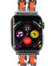Apple Watch Bandje - 1-9/SE/Ultra 49MM/45MM/44MM/42MM - Gevlochten RVS - Oranje