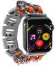 Apple Watch Bandje - 1-9/SE/Ultra 49MM/45MM/44MM/42MM - Gevlochten RVS - Oranje