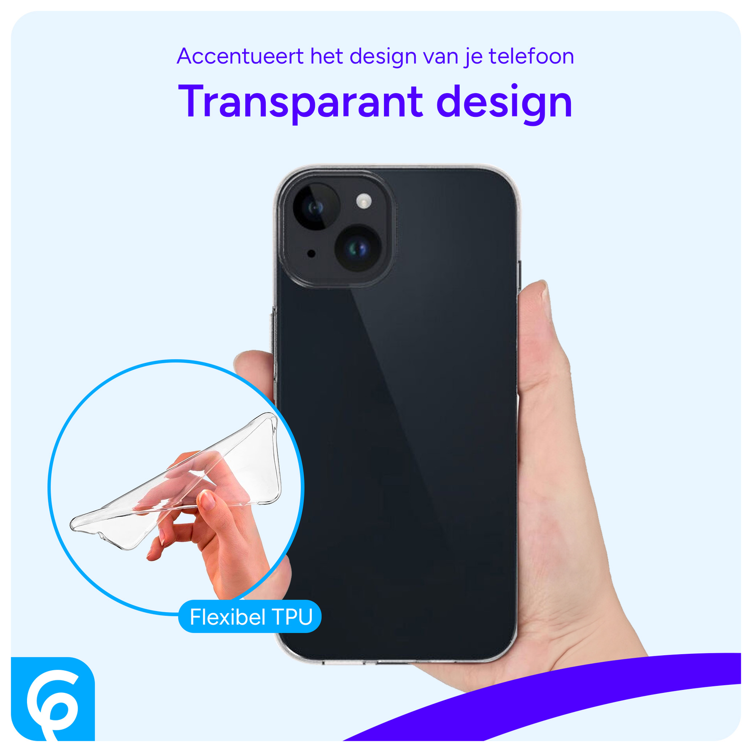 Apple iPhone 15 Hoesje Dun TPU Back Cover Transparant afbeelding 5
