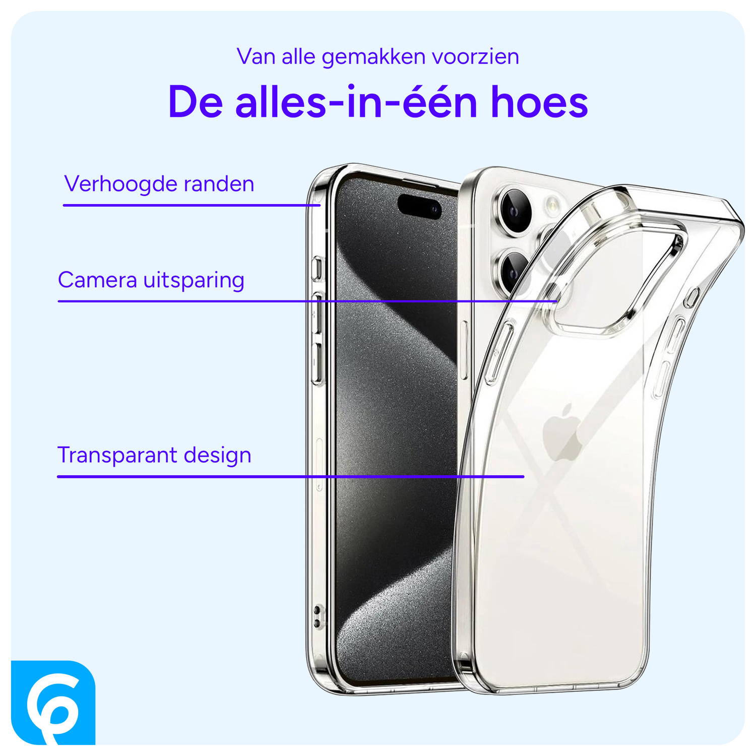 Apple iPhone 15 Pro Hoesje Dun TPU Back Cover Transparant afbeelding 5