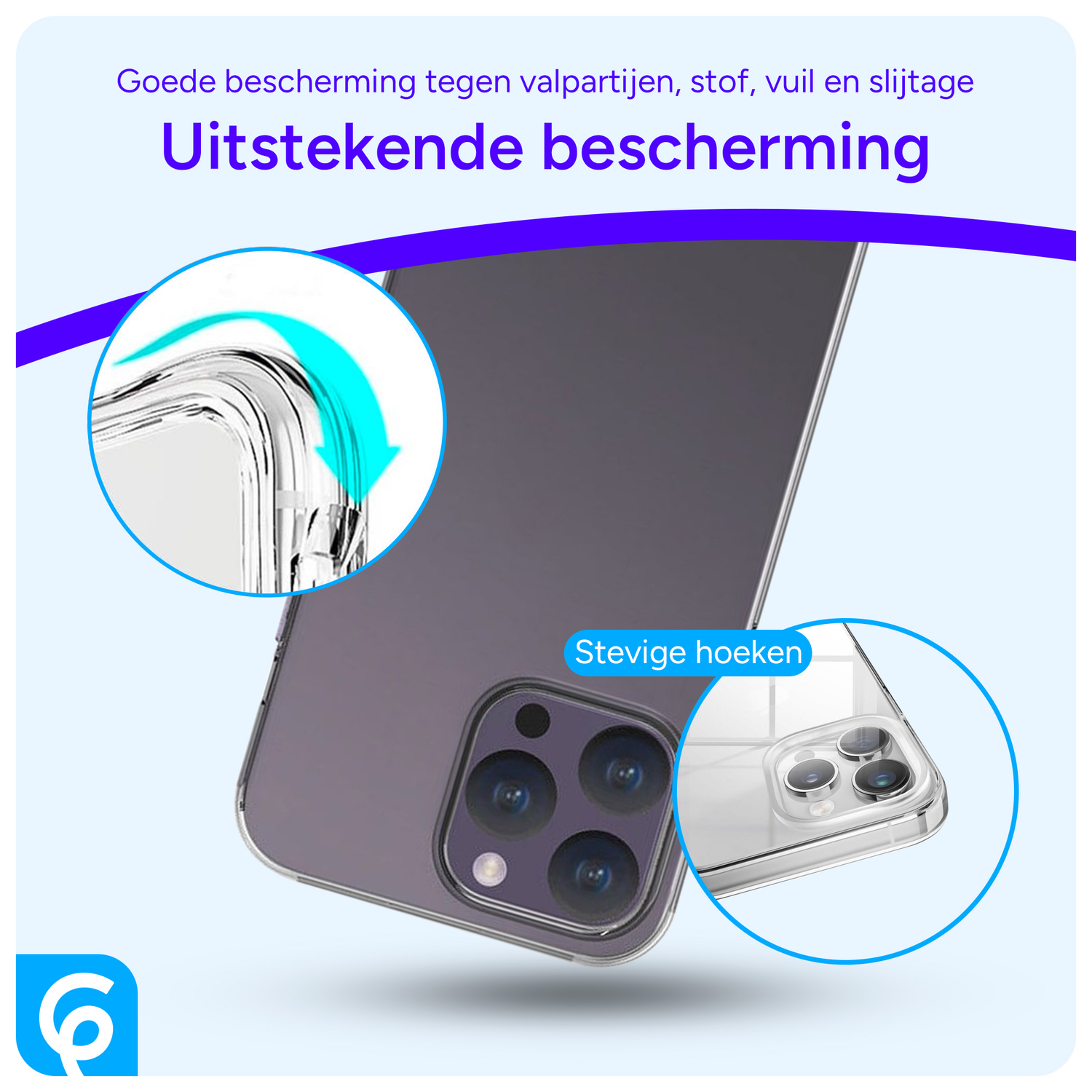 Apple iPhone 15 Pro Hoesje Dun TPU Back Cover Transparant afbeelding 2