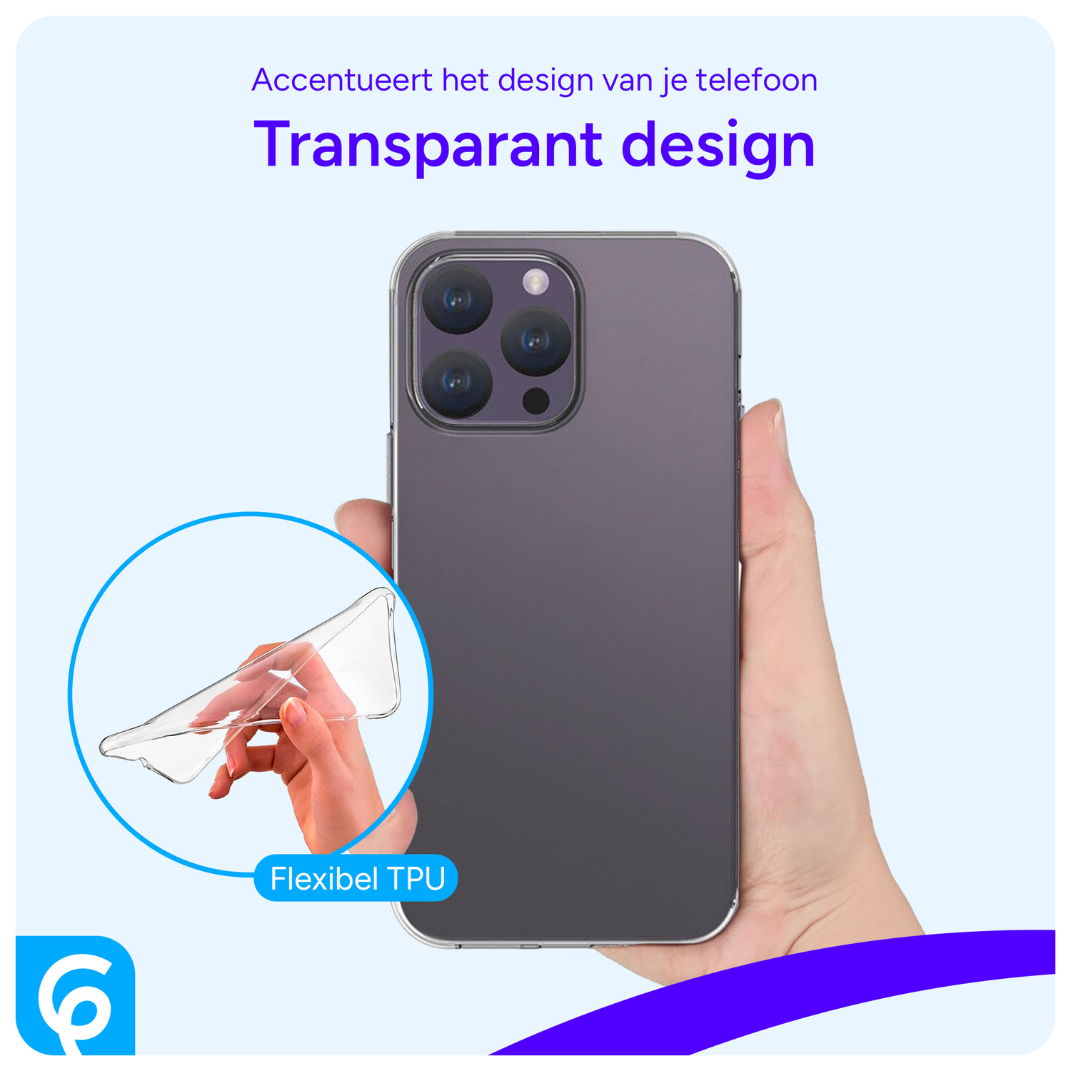 Apple iPhone 15 Pro Hoesje Dun TPU Back Cover Transparant afbeelding 3