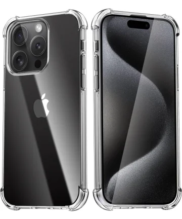 Apple iPhone 15 Pro Hoesje Schokbestendig en Dun TPU Transparant Hoesjes