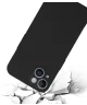 Apple iPhone 15 Hoesje Matte Back Cover Dun TPU Zwart