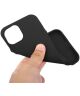 Apple iPhone 15 Plus Hoesje Matte Back Cover Dun TPU Zwart