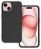 Apple iPhone 15 Plus Hoesje Matte Back Cover Dun TPU Zwart afbeelding 1