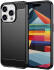 Apple iPhone 15 Pro Hoesje Geborsteld TPU Flexibele Back Cover Zwart afbeelding 1