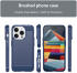 Apple iPhone 15 Pro Hoesje Geborsteld TPU Flexibele Back Cover Blauw afbeelding 8