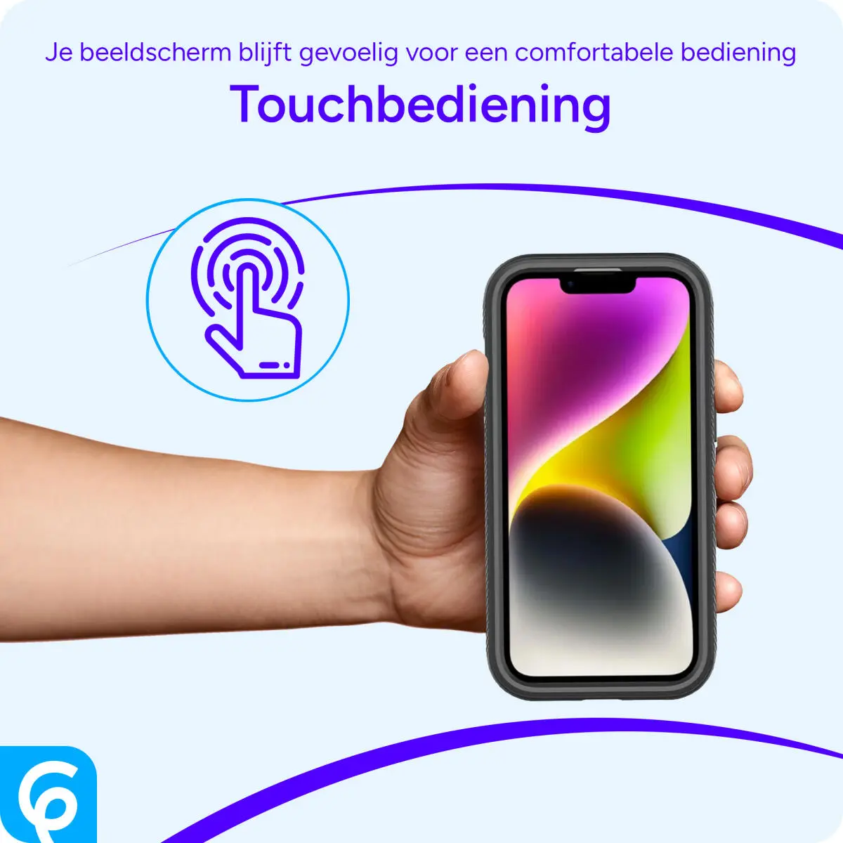 Apple iPhone 15 Hoesje Full Protect 360° Cover Hybride Zwart afbeelding 6