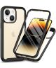 Apple iPhone 15 Plus Hoesje Full Protect 360° Cover Hybride Zwart