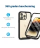 Apple iPhone 15 Pro Max Hoesje Full Protect 360° Cover Hybride Zwart