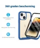 Apple iPhone 15 Hoesje Full Protect 360° Cover Hybride Blauw