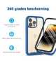 Apple iPhone 15 Pro Hoesje Full Protect 360° Cover Hybride Blauw
