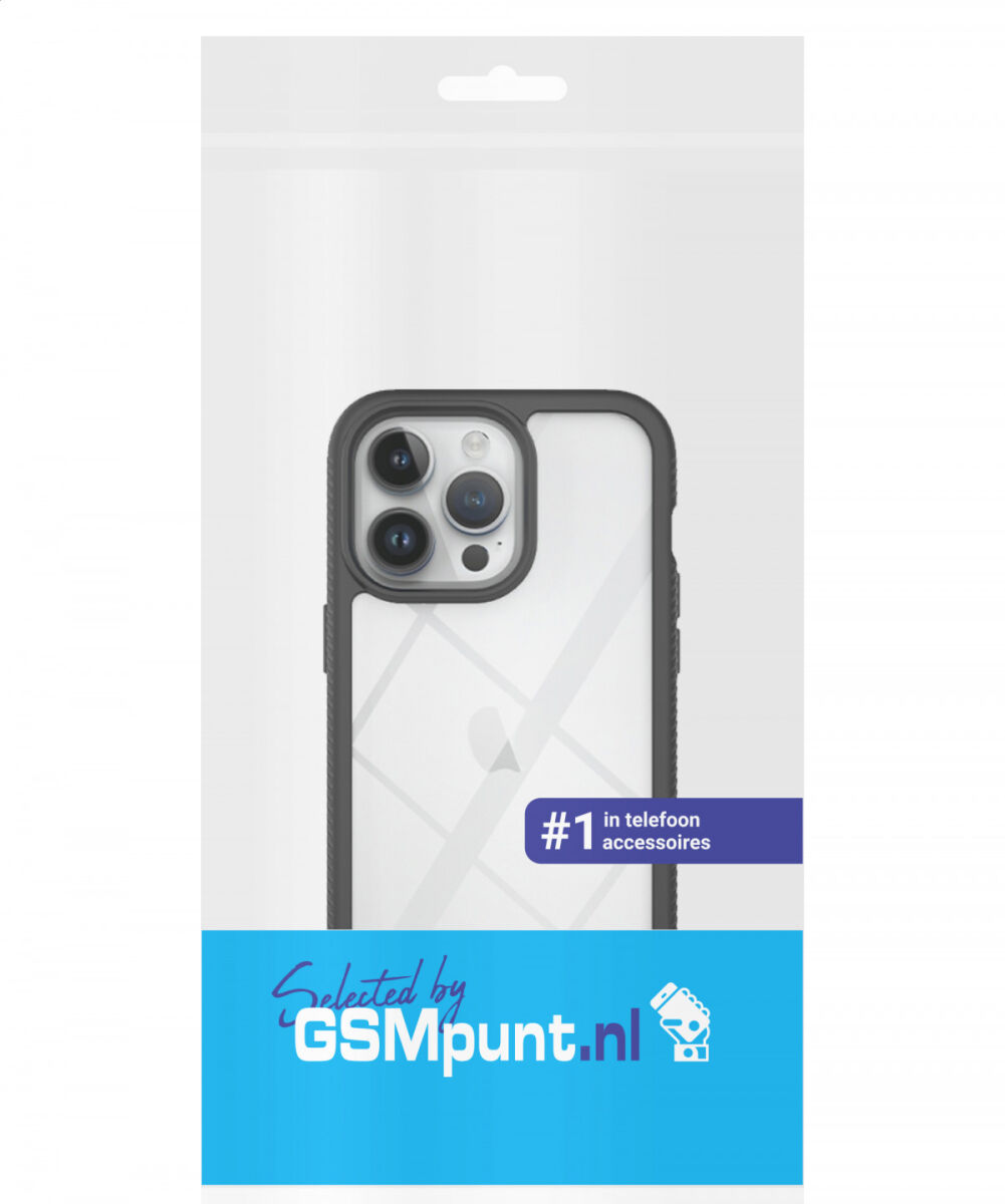 Apple iPhone 15 Pro Hoesje Full Protect 360° Cover Hybride Blauw afbeelding 9