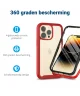 Apple iPhone 15 Pro Hoesje Full Protect 360° Cover Hybride Rood