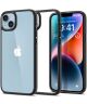 Apple iPhone 15 Hoesje Armor Back Cover Transparant Zwart