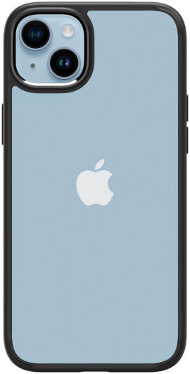 Apple iPhone 15 Plus Hoesje Armor Back Cover Transparant Zwart afbeelding 2
