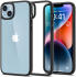 Apple iPhone 15 Plus Hoesje Armor Back Cover Transparant Zwart afbeelding 1