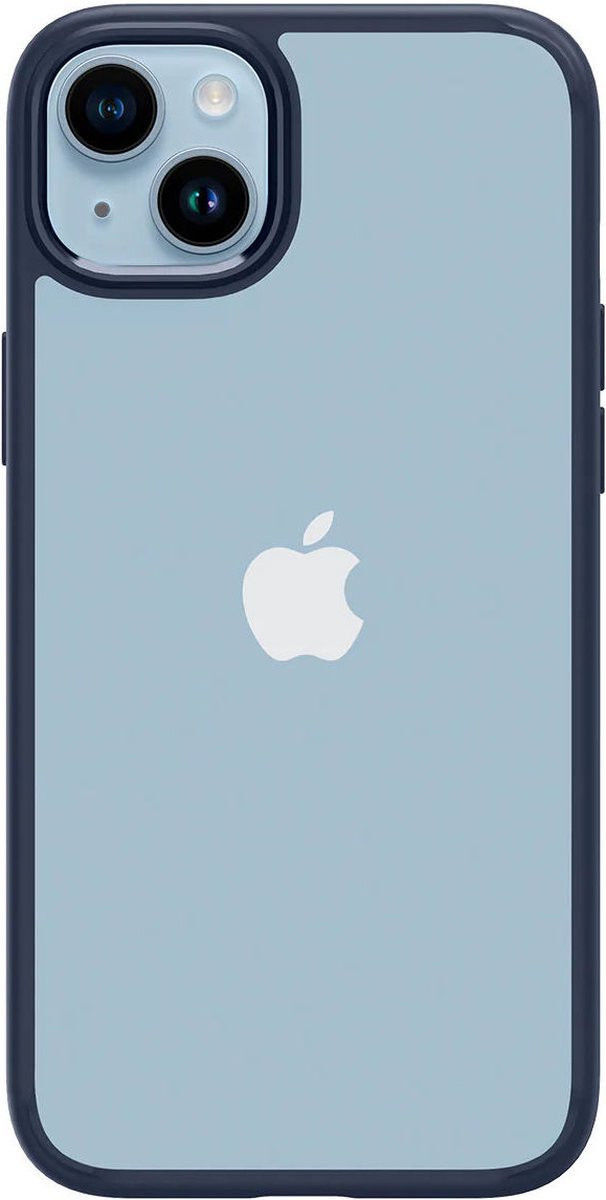 Apple iPhone 15 Hoesje Armor Back Cover Transparant Blauw afbeelding 2