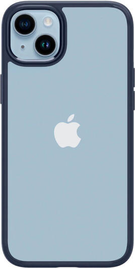 Apple iPhone 15 Hoesje Armor Back Cover Transparant Blauw afbeelding 2