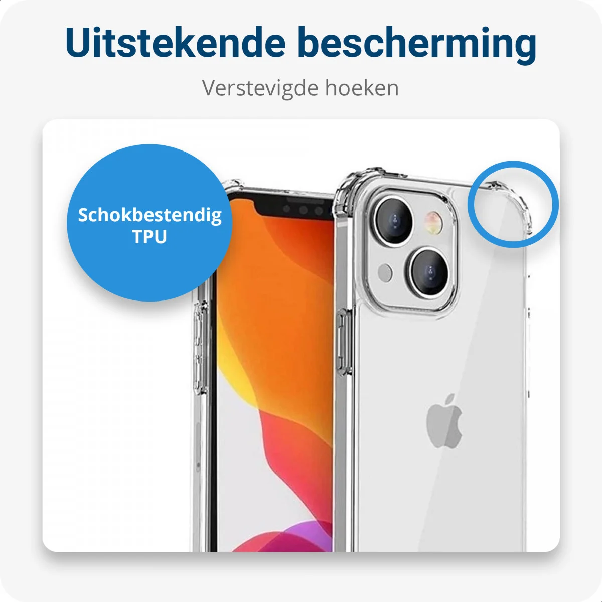 Apple iPhone 15 Plus Hoesje met Koord Schokbestendig TPU Transparant afbeelding 2