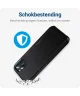 Apple iPhone 15 Pro Max Hoesje met Slider Kaarthouder Back Cover Zwart