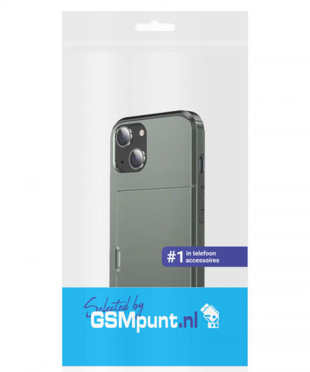 Apple iPhone 15 Plus Hoesje met Slider Kaarthouder Back Cover Groen afbeelding 19
