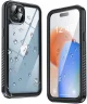 SBG iPhone 15 Plus Waterdicht Hoesje Schokbestendig Transparant/Zwart