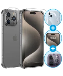 Apple iPhone 15 Pro Hoesje + Screen Protector + Camera Protector afbeelding