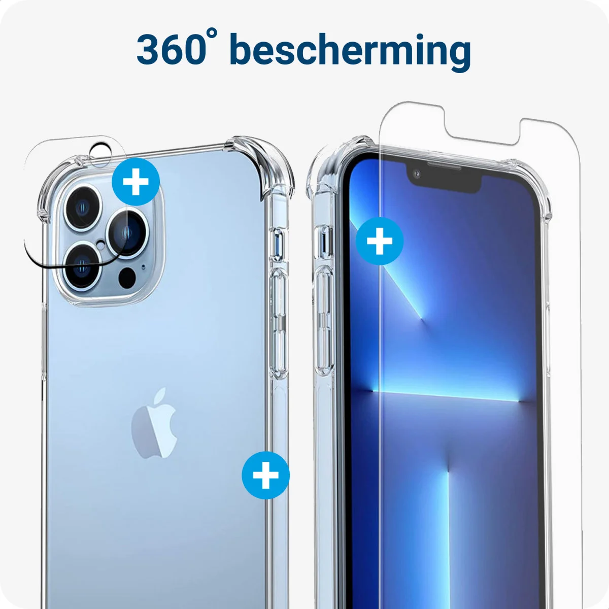 Apple iPhone 15 Pro Hoesje + Screen Protector + Camera Protector afbeelding 3