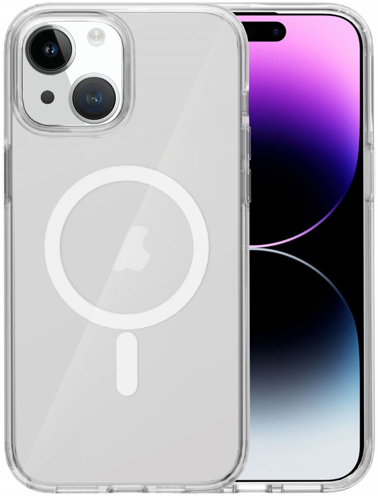 Apple iPhone 15 Plus Hoesje met MagSafe Dun TPU Transparant afbeelding 3
