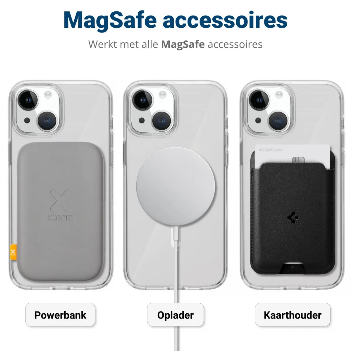 Apple iPhone 15 Plus Hoesje met MagSafe Dun TPU Transparant afbeelding 6