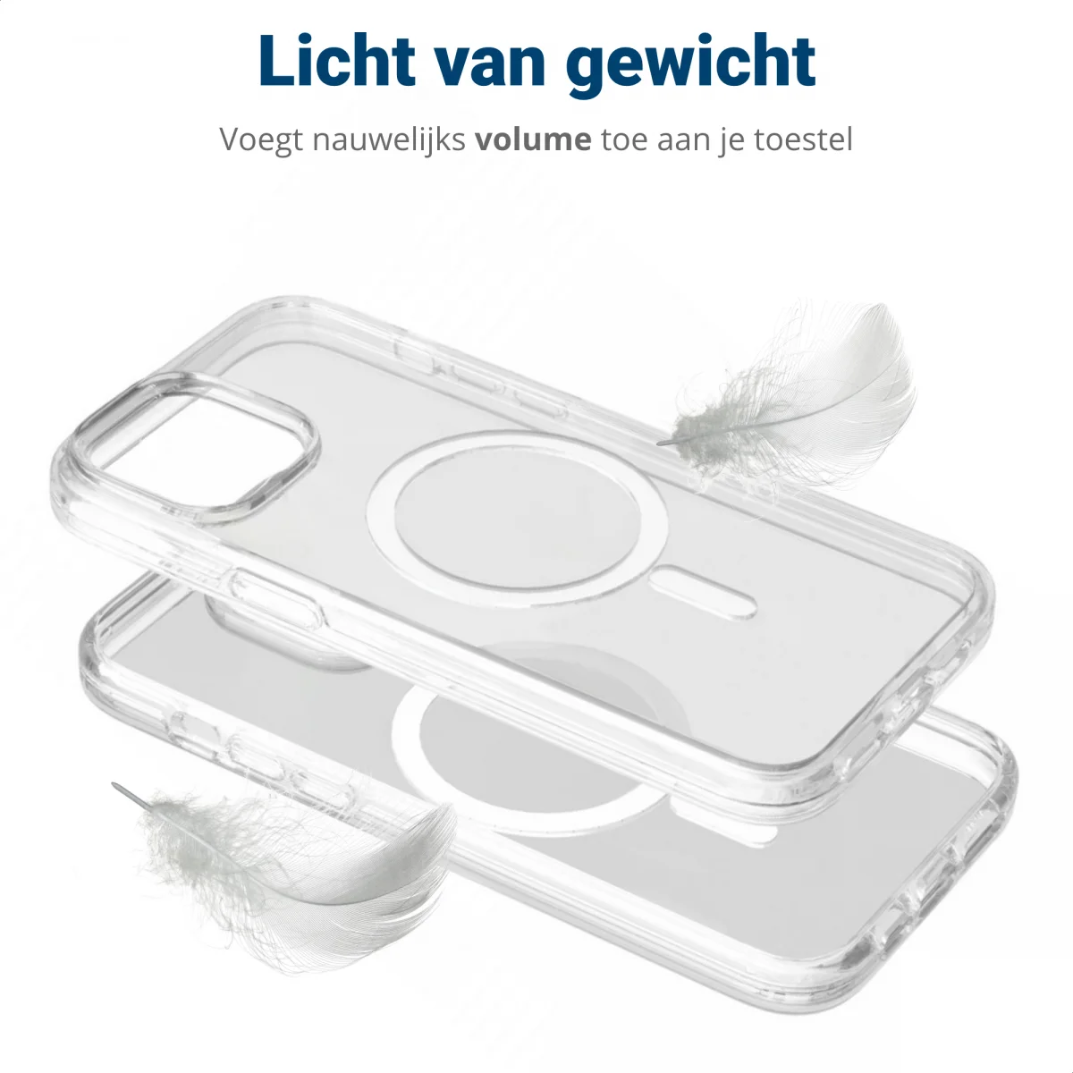 Apple iPhone 15 Plus Hoesje met MagSafe Dun TPU Transparant afbeelding 7