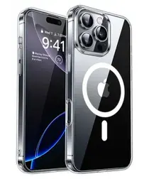 Apple iPhone 15 Pro Hoesje met MagSafe Dun TPU Back Cover Transparant afbeelding