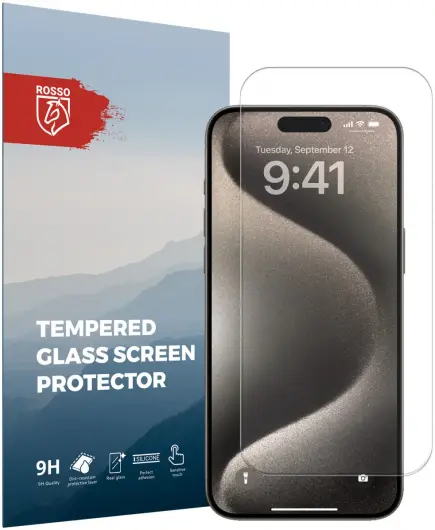 Rosso Apple iPhone 15 Pro Max 9H Tempered Glass Screen Protector afbeelding 1