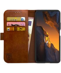 Rosso Element Xiaomi Poco F5 Hoesje Book Case Wallet Bruin