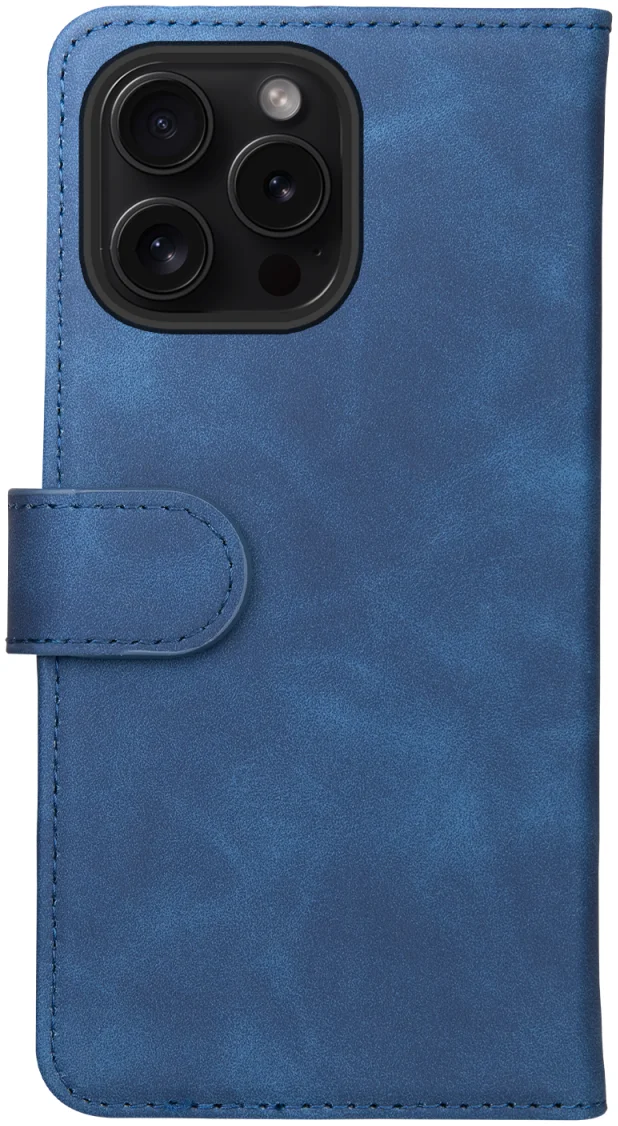 Rosso Element Apple iPhone 15 Pro Hoesje Book Case Wallet Blauw afbeelding 2
