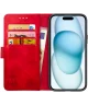 Rosso Element Apple iPhone 15 Hoesje Book Case Wallet Rood