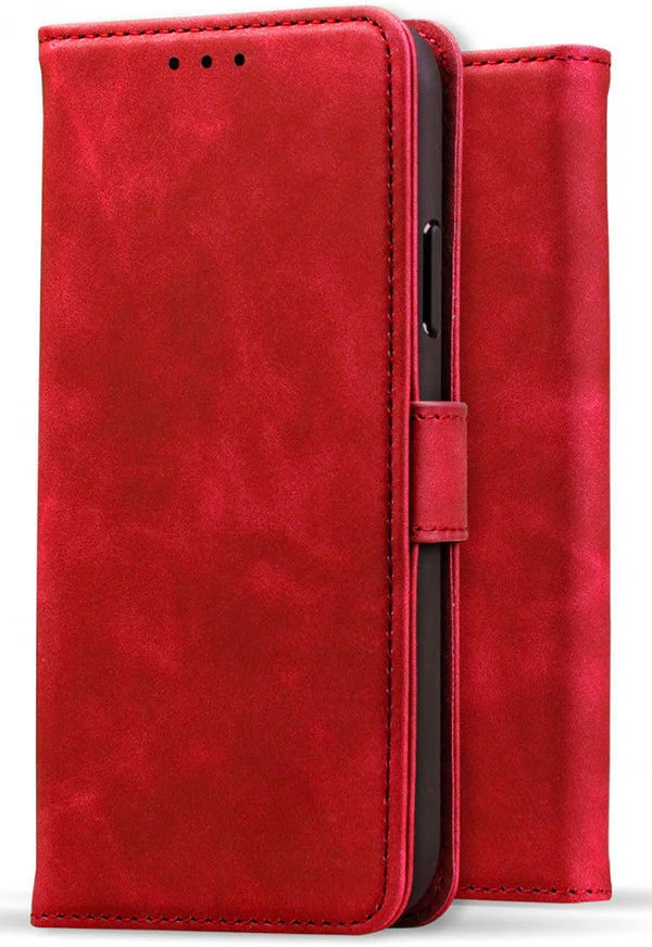 Rosso Element Apple iPhone 15 Plus Hoesje Book Case Wallet Rood afbeelding 8